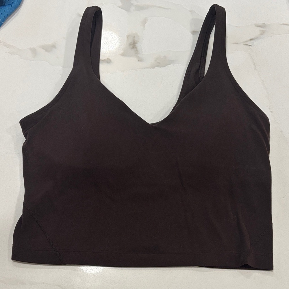 Lululemon Size 6 French Press Brown Crop Align Tank